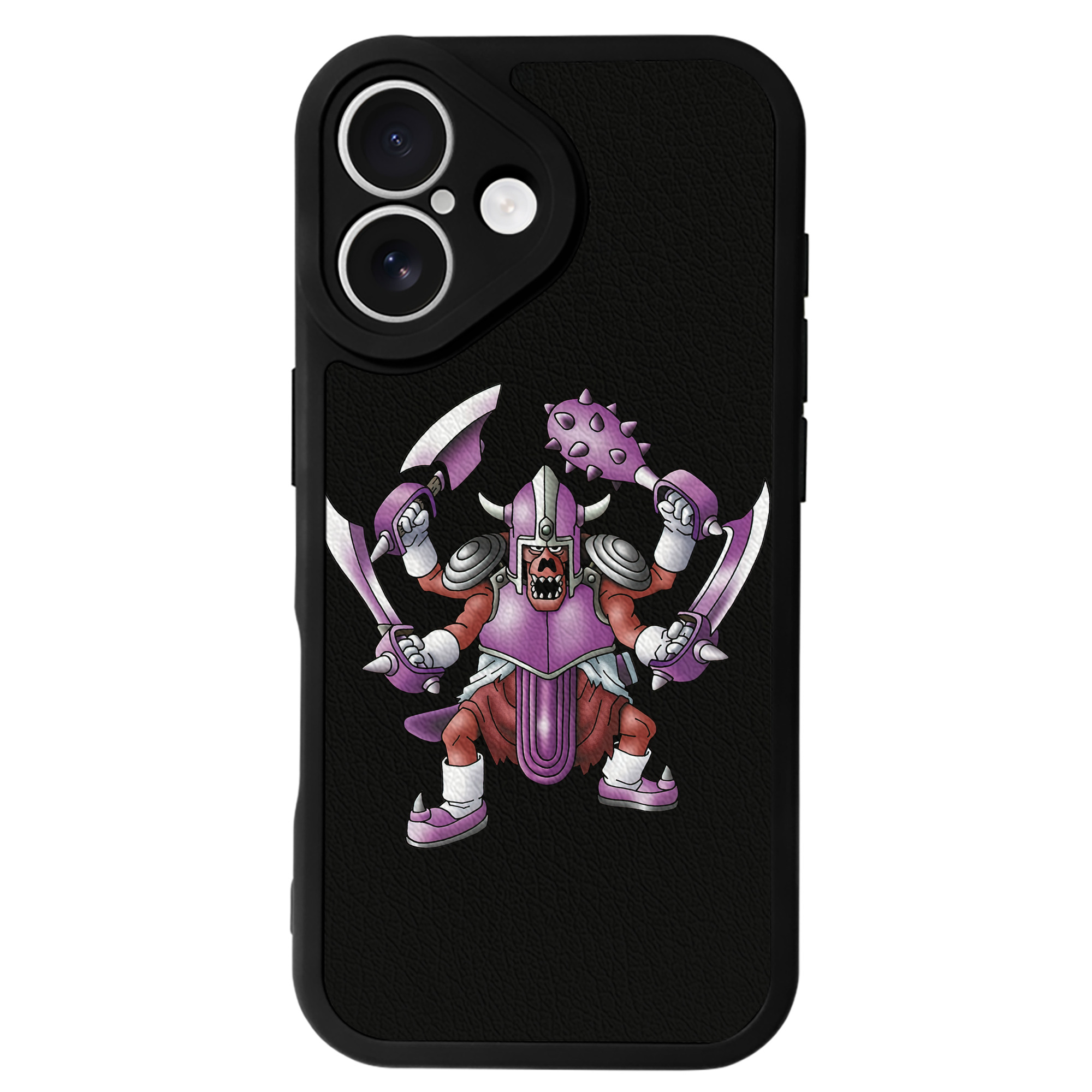 （画像用） ドラゴンクエスト Doragon Kuesuto Dragon Quest 【iPhone 16シリーズ対応】シリコンスマホケース（レザー調） 材質：シリコン